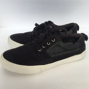 TOMS Mens Canvas Lace Up Casual Sneakers size 9